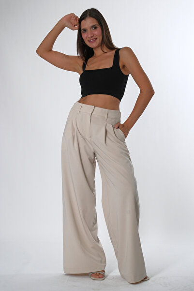 ABBRA Women's Extra Wide Leg Adjustable Pants