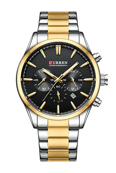 Curren 8446 Chrono Çelik Kordon Erkek Kol Saati