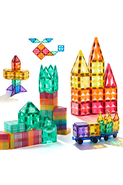 Mideer بلاط مغناطيسي ملون 100 قطعة