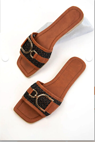 Erbilden Pier black leather slippers