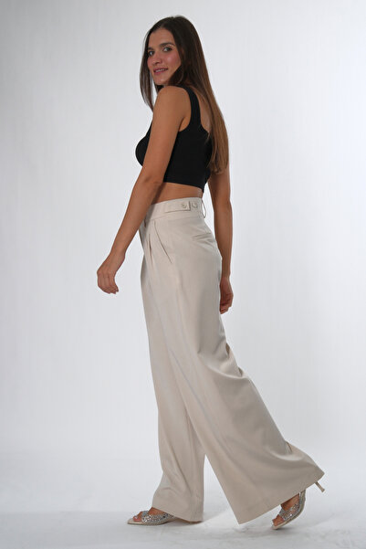 ABBRA Women's Extra Wide Leg Adjustable Pants