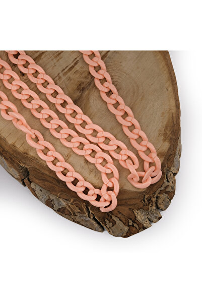 Prestij Boncuk Geantă din plastic cu lanț pentru somon și lanț pentru accesorii