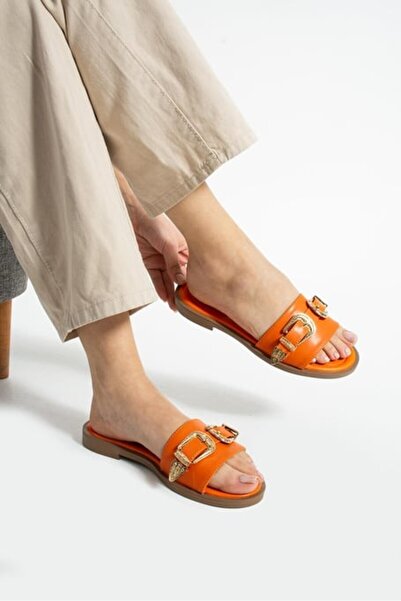 Erbilden Sene Orange Skin Slippers