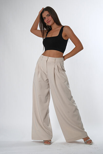 ABBRA Women's Extra Wide Leg Adjustable Pants