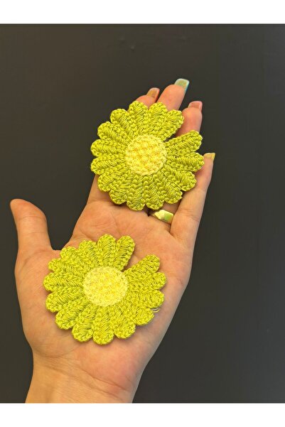 Gönülden Tasarım SET DE 2 PIESE DE TRICO FLORENTINE ARMA 6X6 CM Verde