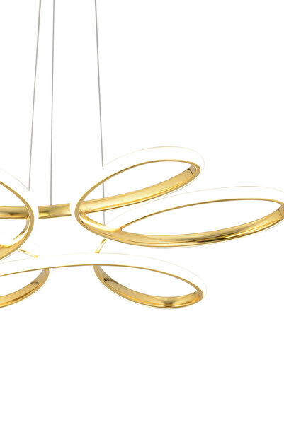 Capella Aydınlatma Salvio Kumandalı Krom 3 Renk Işık Özellikli Modern Kaplama Sarkıt Led Avize Salon Avize