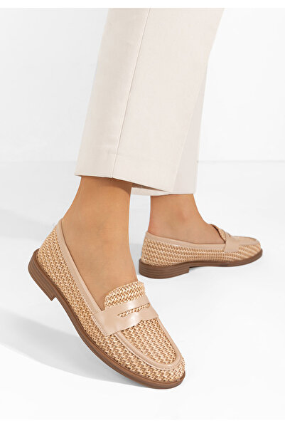 B T Shoes Khaki dámské mokasíny Luvenia