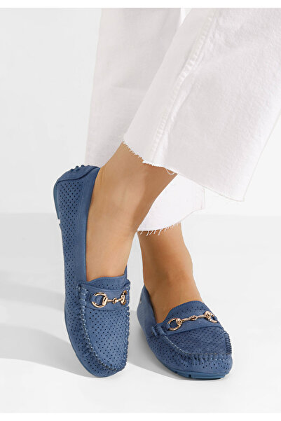 B T Shoes μοκασινια καλοκαιρινα Aishani μπλε