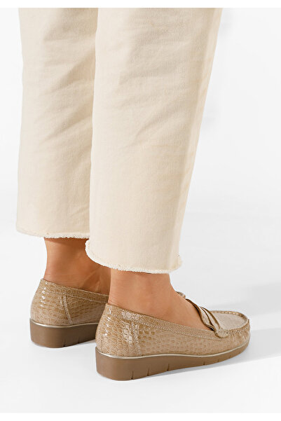 B T Shoes Béžové mokasíny dámske Asinia