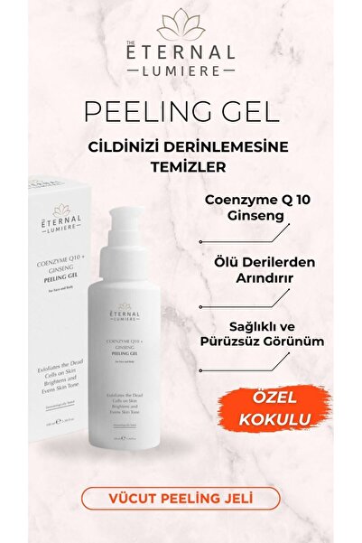 THE ETERNAL LUMIERE Ölü Deri ve Vücut Temizleyici Yüz ve Vücut Peelingi Ginseng ve Coenzyme Q10 Özel Kokulu 100 ml