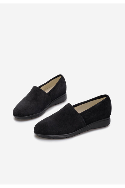 B T Shoes Čierne kožené poltopánky dámske Guilena V2