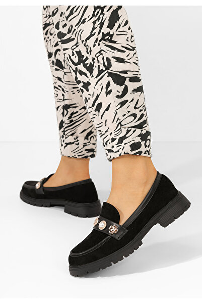 B T Shoes Čierne mokasíny dámske Angella V2