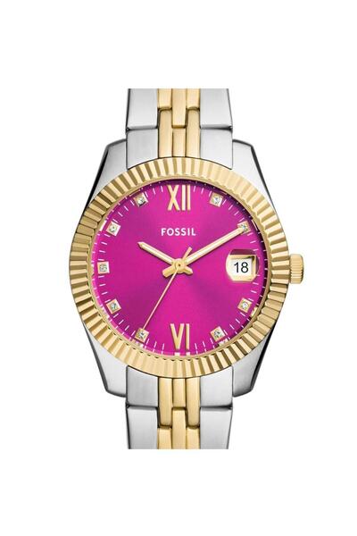 Fossil Scarlette Three-Hand Date Two-Tone Womens WristWatch - ES5337