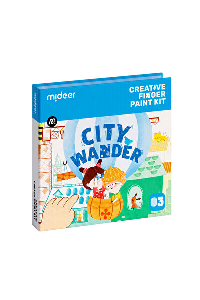 Mideer مجموعة الرسم بالأصابع - جولة في المدينة