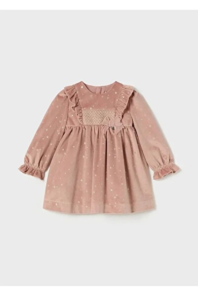 MAYORAL kız bebek kadife elbise 2904