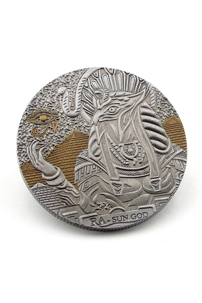 Solfera Horus Antik Mısır Her Şeyi Gören Göz Mitoloji Koleksiyon Metal Para C...