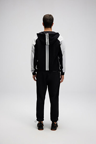 Ellesse Men's Zippered Hooded Sweatshirt Em560-Bk