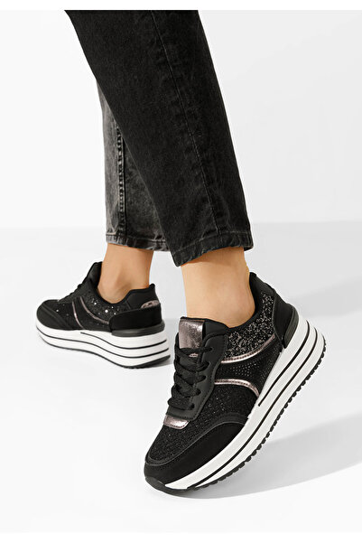 B T Shoes Sneakers με πλατφόρμα Enabella μαύρα