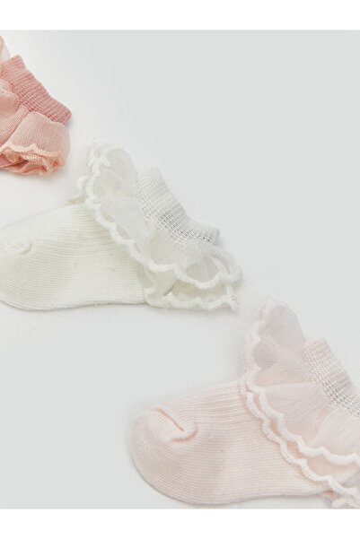LC Waikiki Quality Parts from Çelebi Store |   Tulle Baby Girl Booties Socks 3-Pack