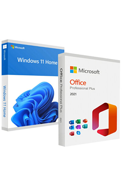 MICROSOFT Windows 11 Home + Office 2021 Pro Plus Dijital Lisans Anahtarı Hemen Teslim 2025
