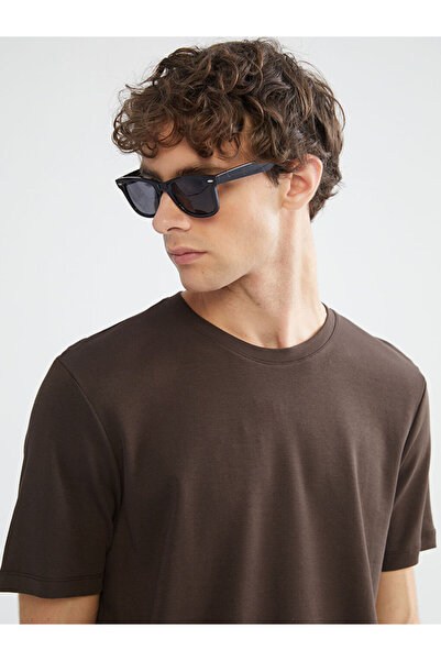 LC Waikiki Rmz Gi̇yi̇m Farkiyla Zero Roba Collar Combed Cotton Men's T-Shirt