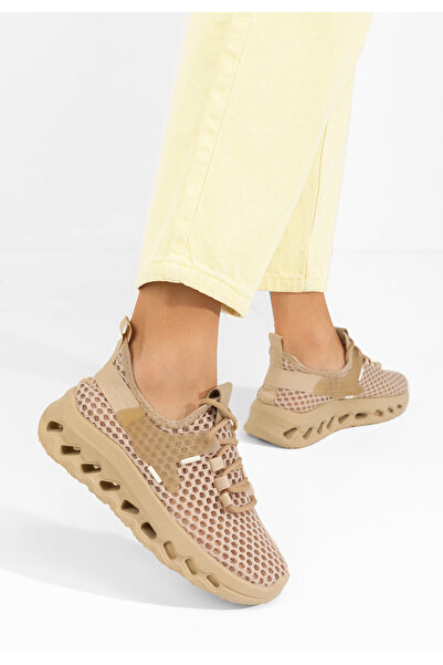 B T Shoes Khaki sportovní boty dámské Martynna