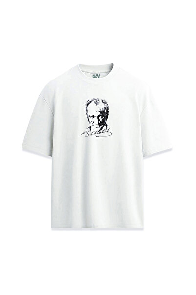 Darkia تي شيرت مطبوع بتصميم كلاسيكي من مصطفى كمال أتاتورك للجنسين