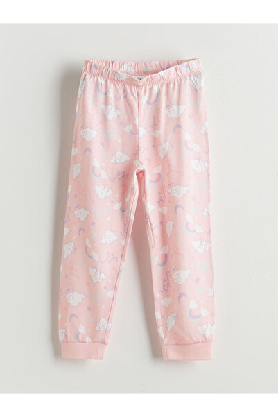 LC Waikiki Crew Neck Printed Girl's Pajama Set