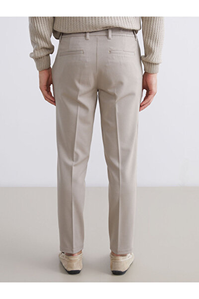 LC Waikiki Brown Men's Trousers with Side Pockets and Elastic Waist