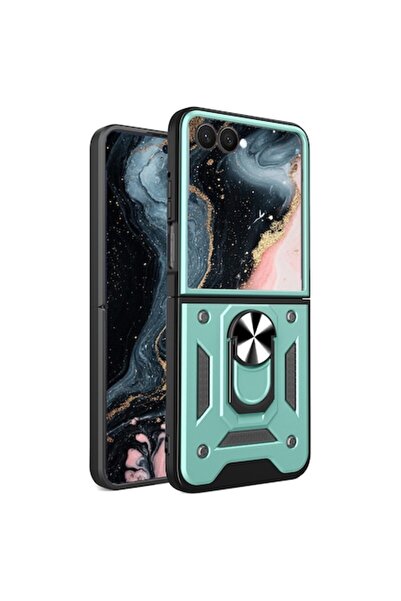 Optim Solution Husa Shutter Spate Armor Ring pentru Samsung Galaxy Z Flip7 / ...