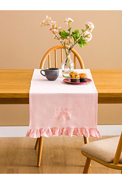 LC Waikiki Quality Parts from Çelebi Store |   Bow Embroidered Ruffle Detailed Runner 45X150 cm