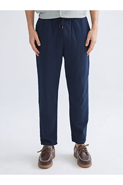 LC Waikiki Navy Blue Comfortable Fit Gabardine Men's Trousers