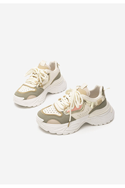 B T Shoes Zelené dámské tenisky na klínku Dorathy