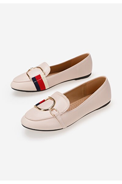 B T Shoes Μοκασίνια γυναικεια Νουντ Elvira