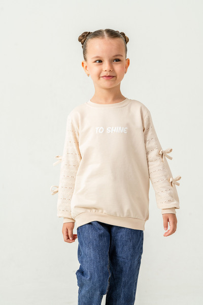 HAKNUR Момичешка суитшърт с панделка