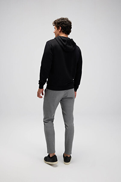 Ellesse Men's Zippered Hooded Sweatshirt Em555-Bk