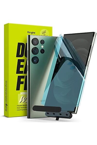 Ringke Samsung Galaxy S23 Ultra Screen Protector | Dual Easy Wing Full Covera...