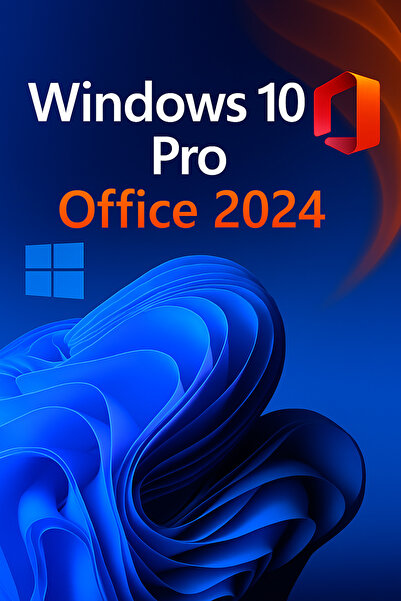 MICROSOFT Windows 10 Pro Win Lisans KEY&MS Office 2024 Word/Excel/PowerPoint Etkinleştirme Ürün Anahtarı 2025