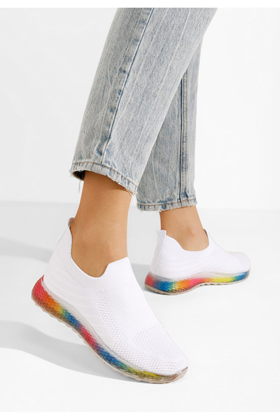 B T Shoes Bílé sportovní boty dámské Vadia V2