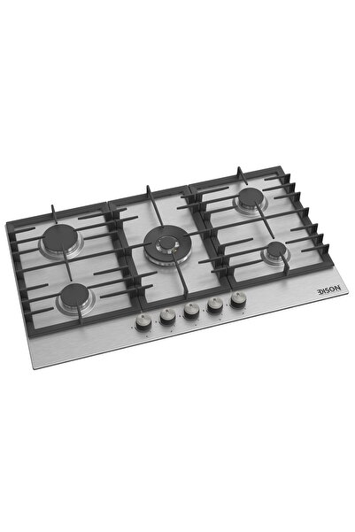 Edison Edisson Built-In Gas Stove, 5 Burners, 60×90 cm, EDGS-90-8 - Gray