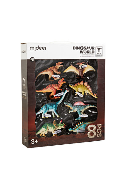 Mideer عالم الديناصورات - 8 شخصيات متحركة