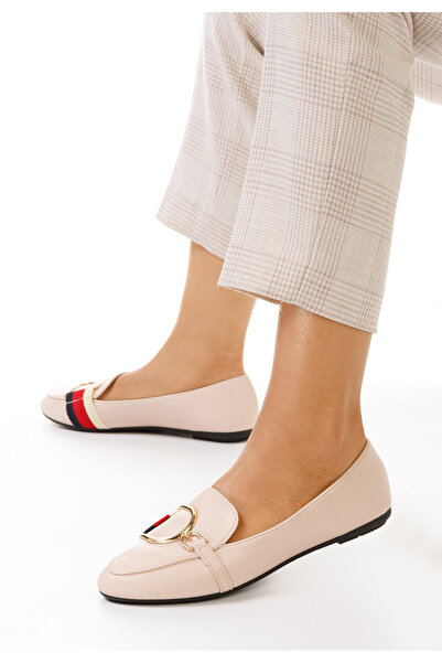 B T Shoes Μοκασίνια γυναικεια Νουντ Elvira