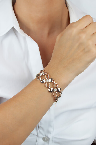 Liveyn Design سوار نسائي من حجر الكريستال