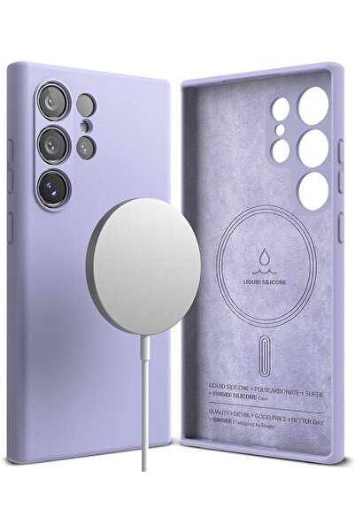 Ringke غطاء حماية مغناطيسي من السيليكون لهاتف سامسونج جالاكسي S24 ألترا - لون...