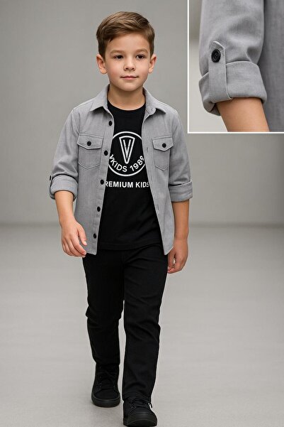 Esterella Linen Blend Shirt T-Shirt Pants Set/ Linen Shirt T-Shirt /3-Piece Set