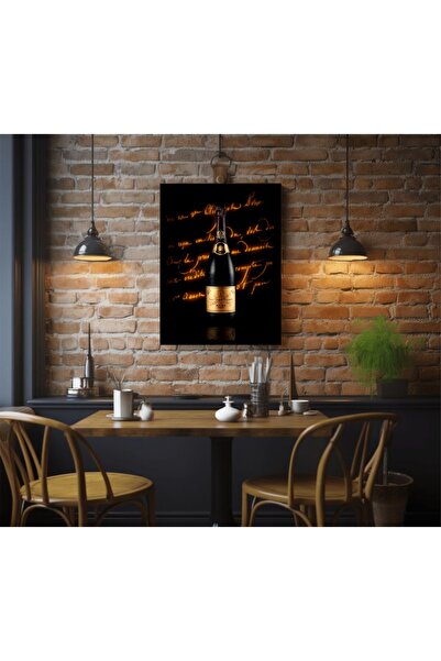 çerçeveli led ışıklı adaptörlü bar tablo