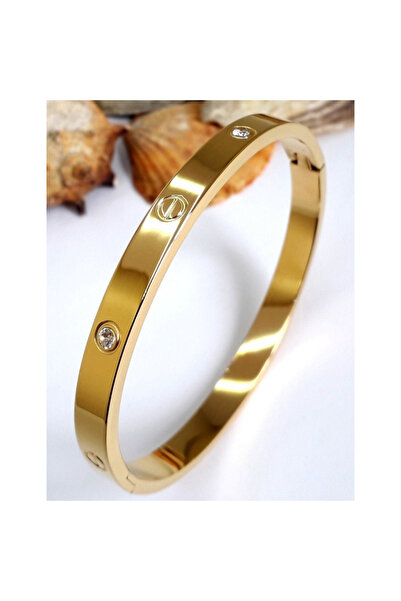 Hmd Alloy Kartier Handcuffs Jewelled Bracelet Gold