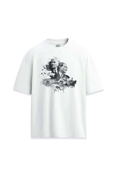 Darkia تي شيرت مصطفى كمال أتاتورك بتصميم خاص مطبوع للجنسين