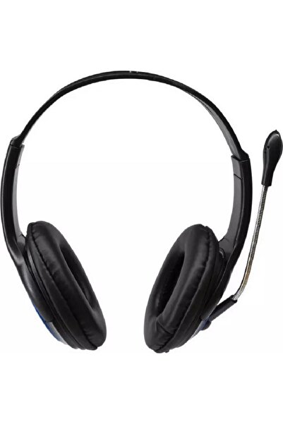 Komc Gaming Headset Wired, Black/Blue