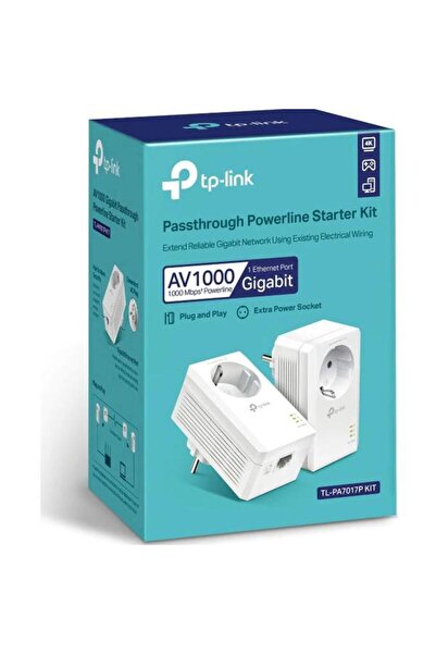 TP-LINK Kit Adaptoare Powerline TL-PA7017P KIT, AV1000 Gigabit (Alb)